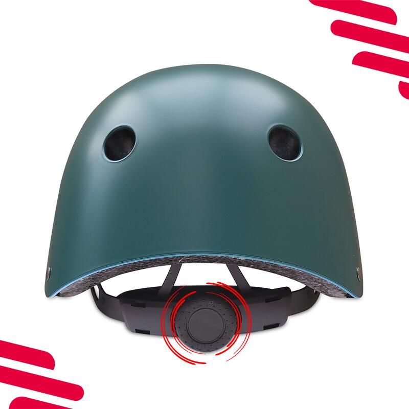 Casque de vélo enfants Skate - Vert Armée