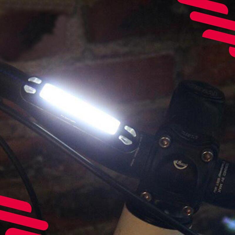 100 lumen Lumière avant pour vélo - BLANC rechargeable par USB - Lumière LED