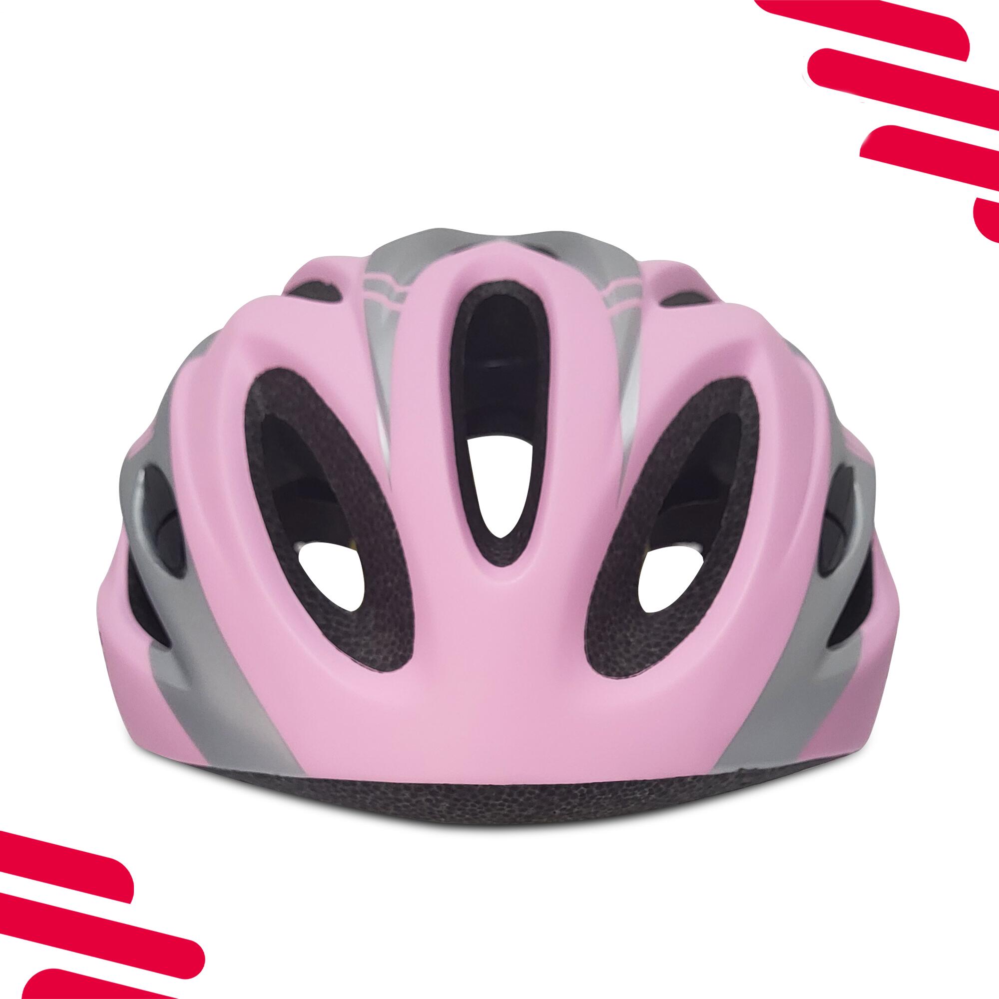 Casque de vélo pour femmes/adultes - Rose mat/gris 3/7