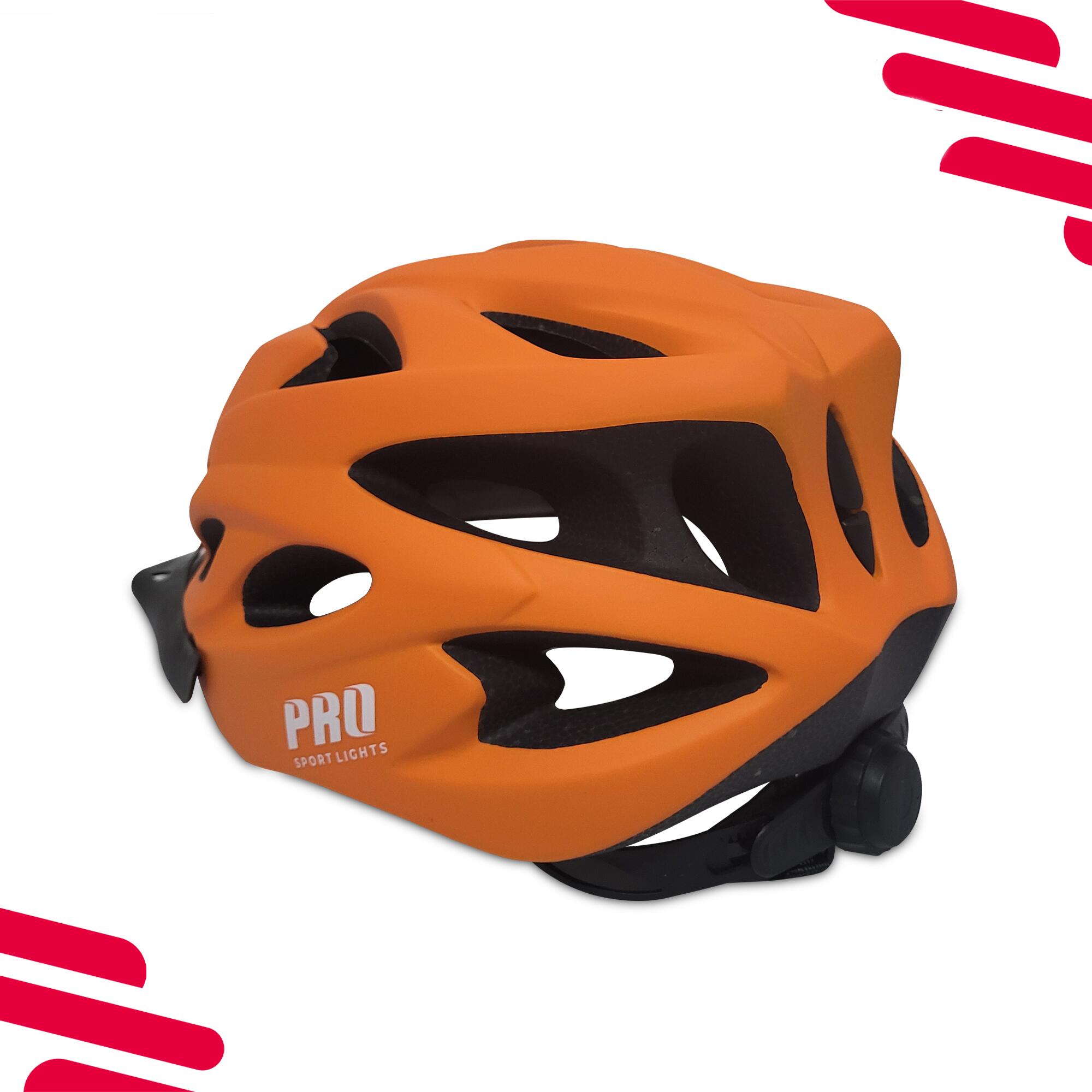 Casque Vélo Adulte Homme Femme - Orange 3/8