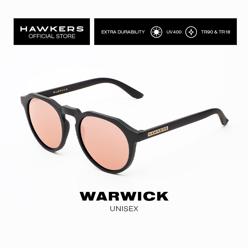 Óculos de sol para Homens e Mulheres WARWICK Carbon Black Rose Gold