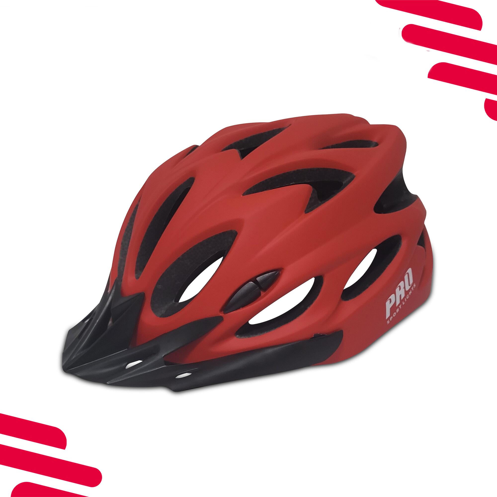 Casque de vélo adulte homme femme - Rouge mat 5/8