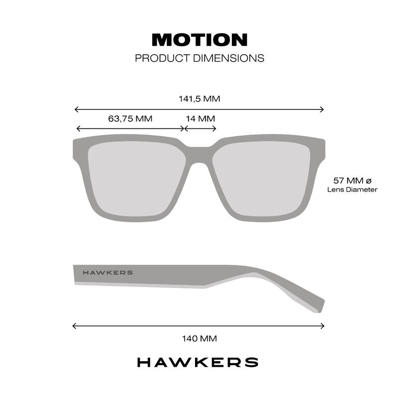 Gafas de sol para Hombres y Mujeres MOTION Carbon Black Clear Blue