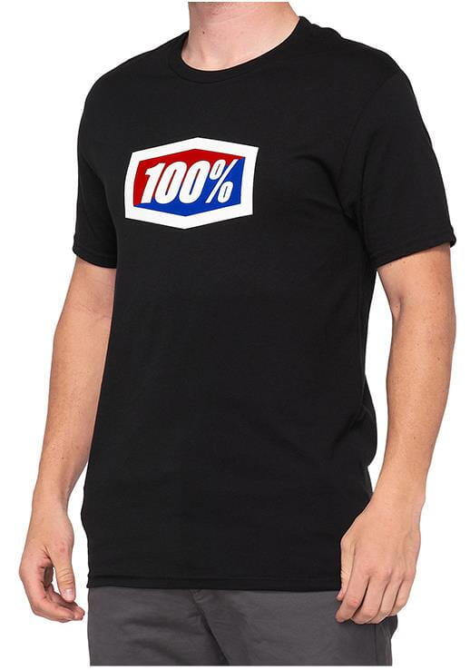 100% Camiseta oficial - negra