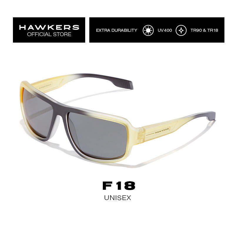 HAWKERS Zonnebrillen voor Mannen en Vrouwen F18 Yellow Fusion