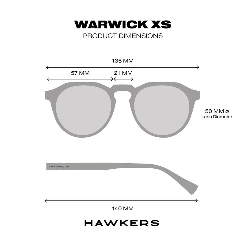 Lunettes de soleil pour Homme et Femme WARWICK XS Black Rose Gold