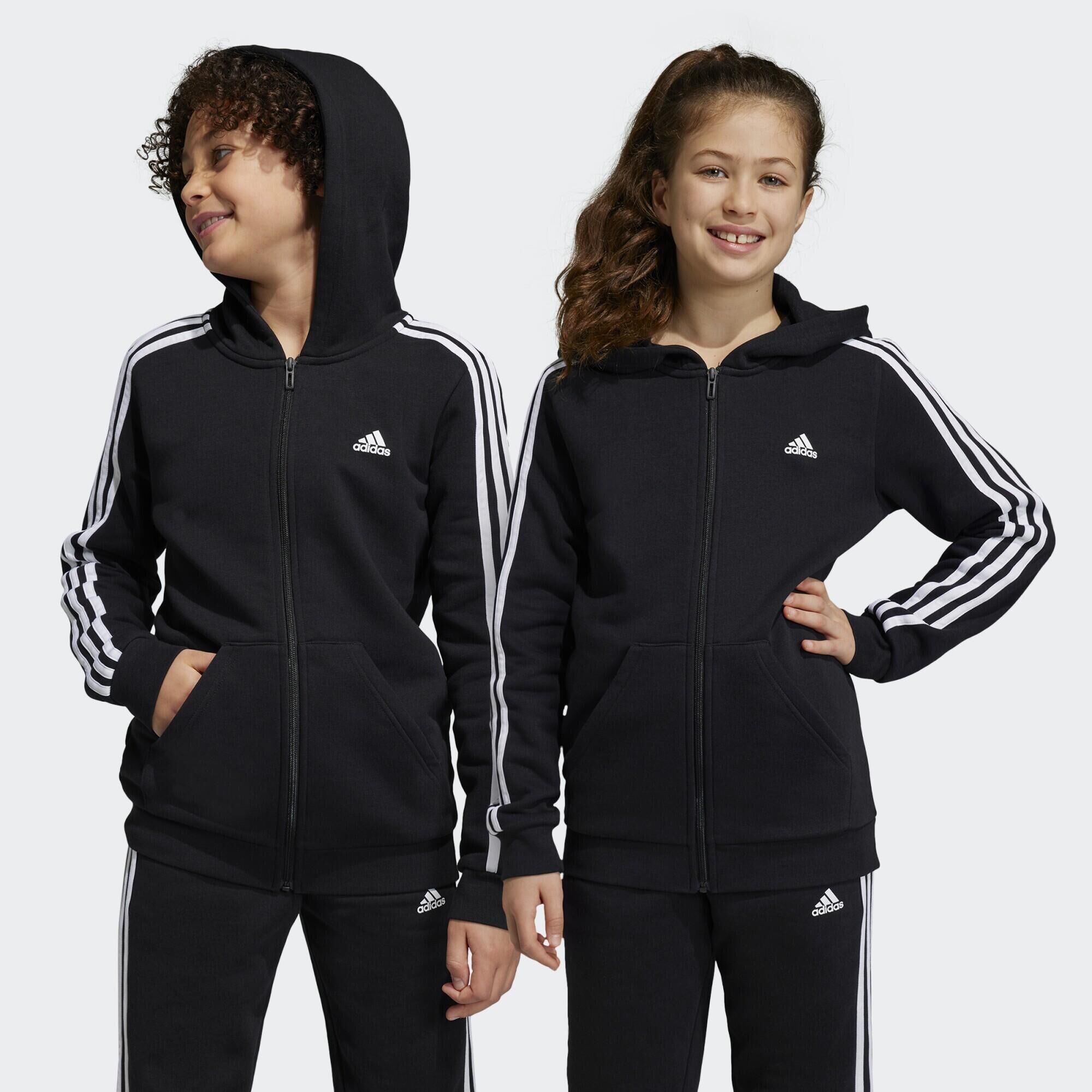 ADIDAS Essentials 3-Stripes Fleece Full-Zip Hoodie