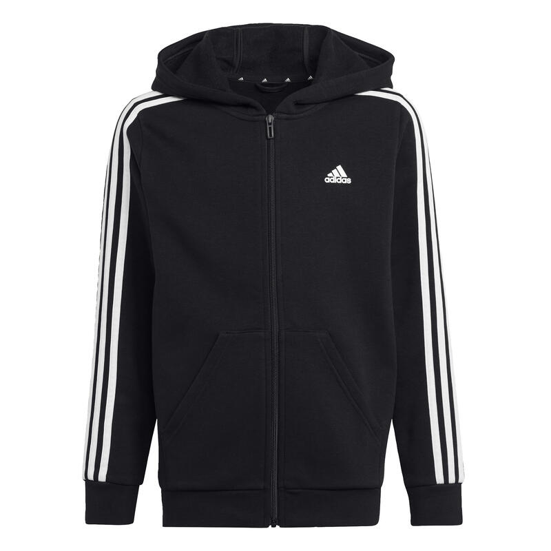 Essentials 3-Stripes Fleece Full-Zip Hoodie