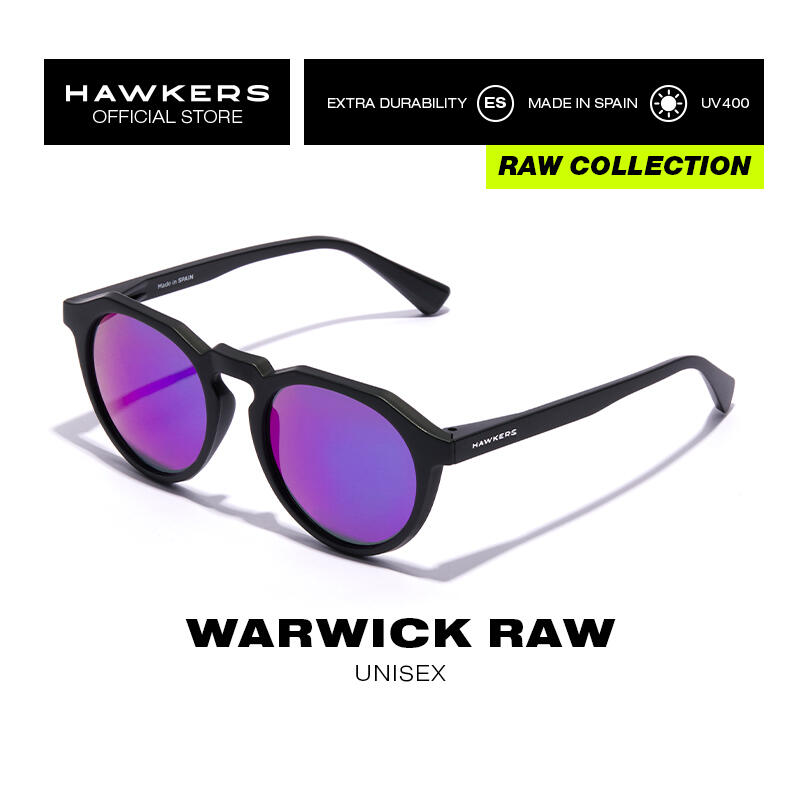 HAWKERS Lunettes de Soleil Homme et Femme POLARIZED BLACK JOKER WARWICK RAW 2/7