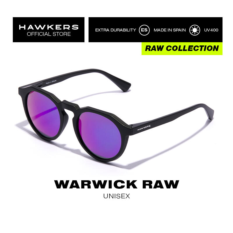 Zonnebrillen voor mannen en vrouwen gepolariseerd Black Joker Warwick Raw