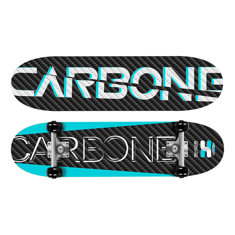 Skateboard Criança 31x8 Polegadas Skids Control Carbone