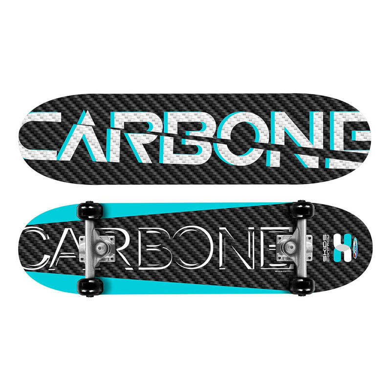 Skids Control skateboard carbone noir/bleu/blanc