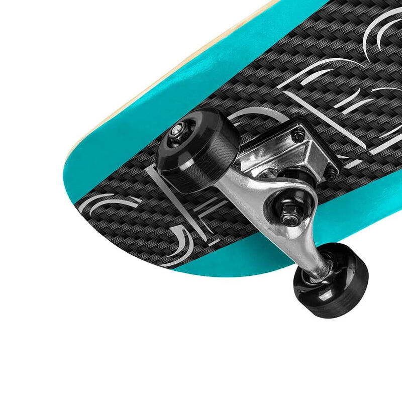 Skateboard -Skids kontrollieren Kohlenhschemung Schwarz/Blau/Weiß