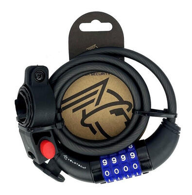 Fahrradschloss mit Zahlenschloss Velotech 0,8 x 100 cm