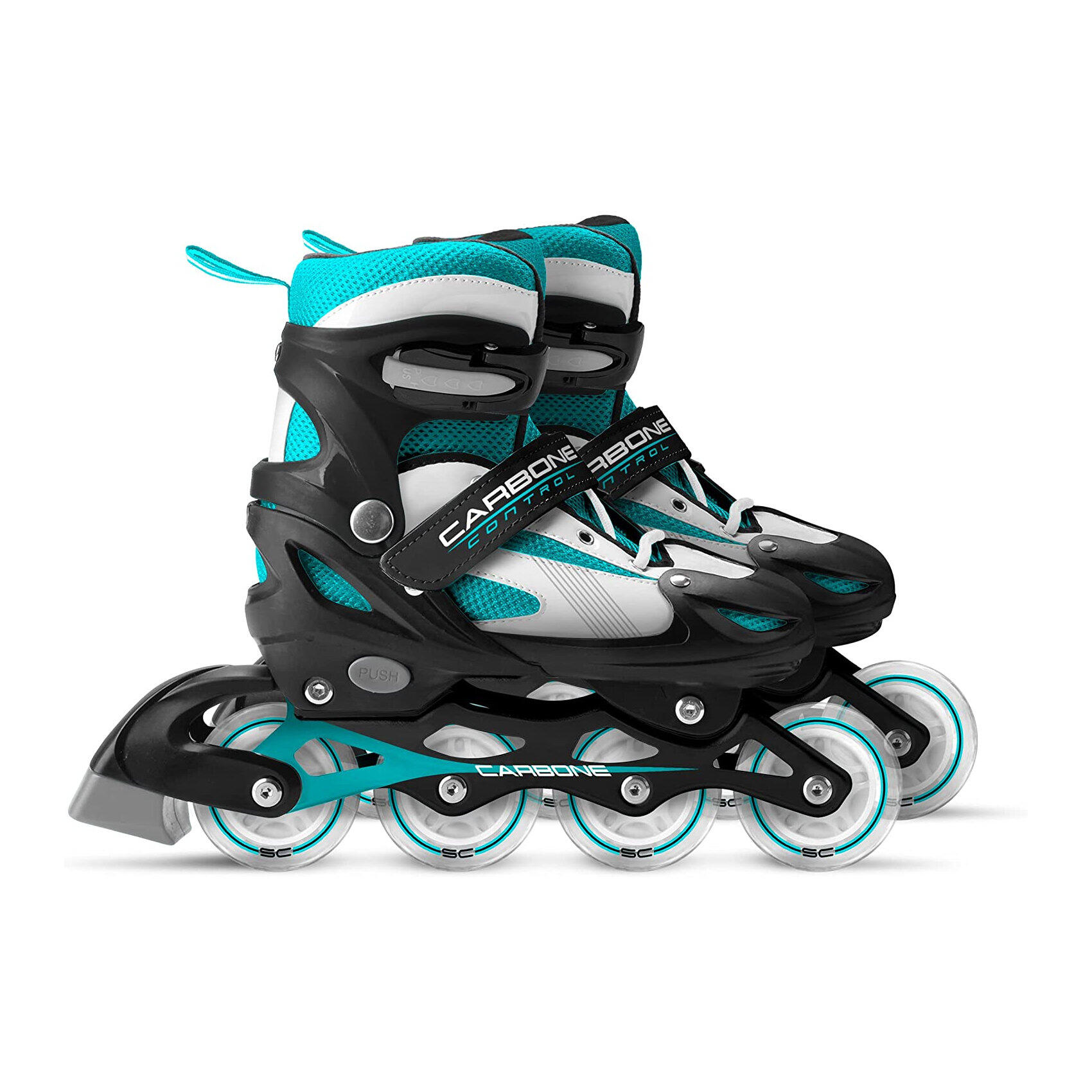Stamp - Roller Enfant Skids Control Carbone Taille 34-37 - Patins À Roulettes - Noir - Decathlon