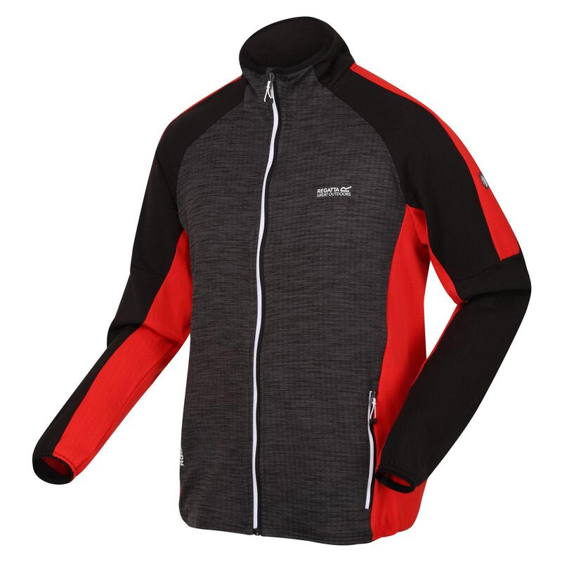 Heren Hepley Full Zip Fleecejack (Seal grijs/Seville)