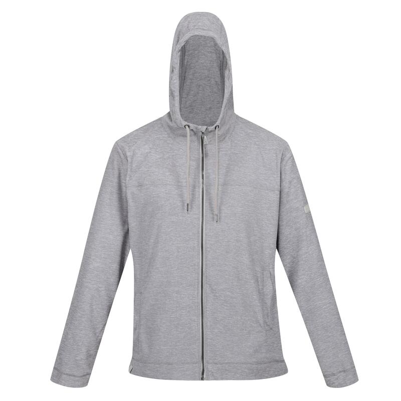 Felpa Con Cappuccio E Zip Intera Uomo Regatta Shorebay Grigio Argento