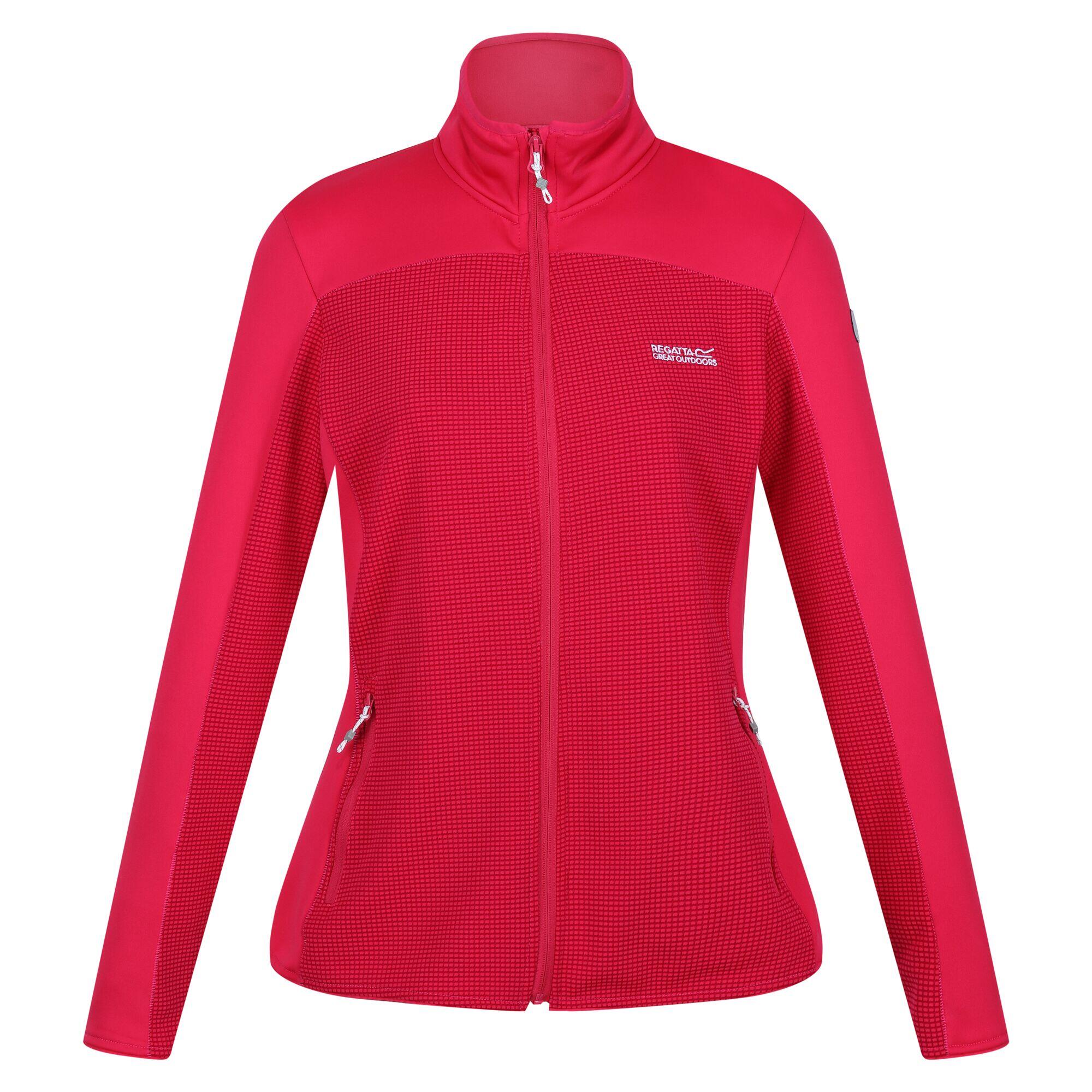 Women's HIGHTON fleece jacket (Fluorescent pink)