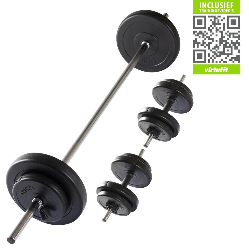 Verstelbare Halterset - Dumbbellset - 30,5 kg