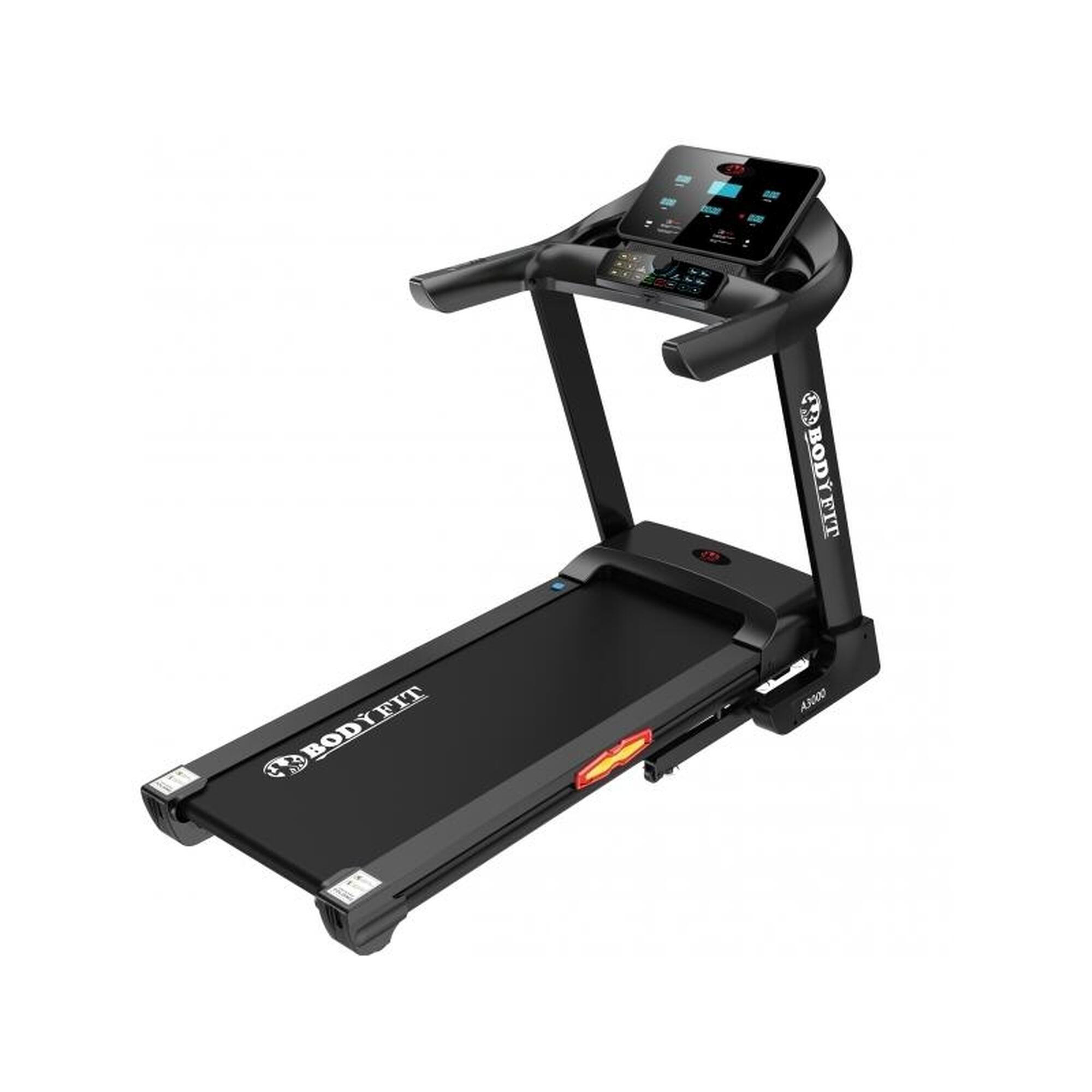 Banda de alergat electrica BodyFit A3000, motor 3 CP, inclinatie electrica 15%,