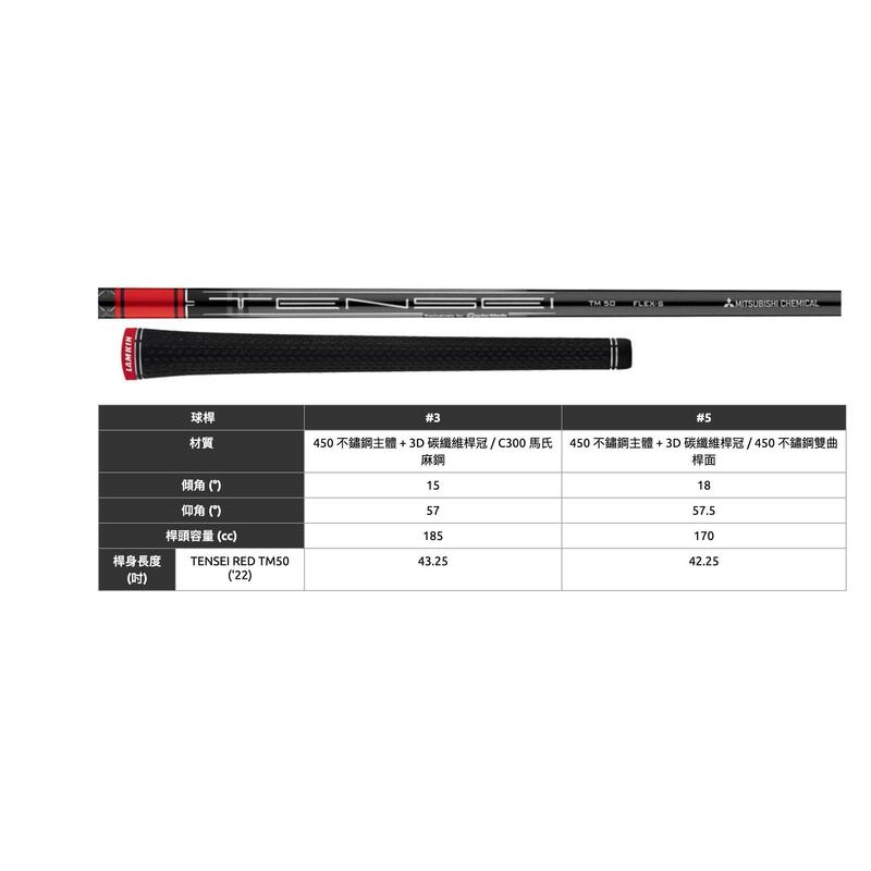 2023 STEALTH 2 高爾夫球球道木桿(右手) LOFT15 - 3R