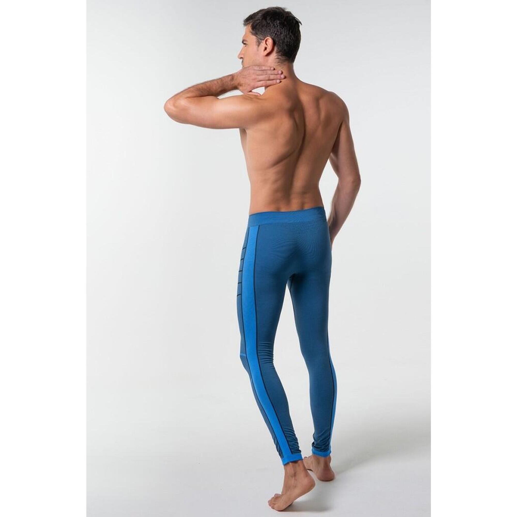 Calças Justas Cardio Training Homem Azul Anaissa 4/5