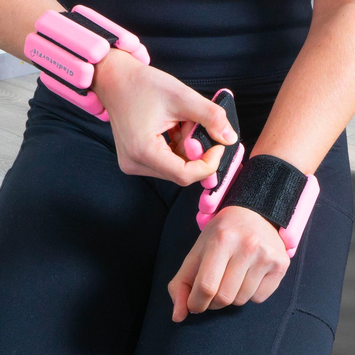 Silicone weighted wrist/ankle straps 2 x 0.5 kg GladiatorFit 4/5