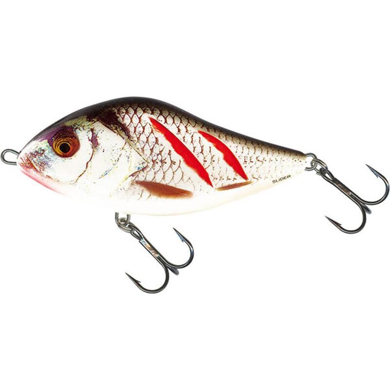 Poisson Nageur Salmo Slider (SD12S - WRGS - Wounded Real Grey Shiner)