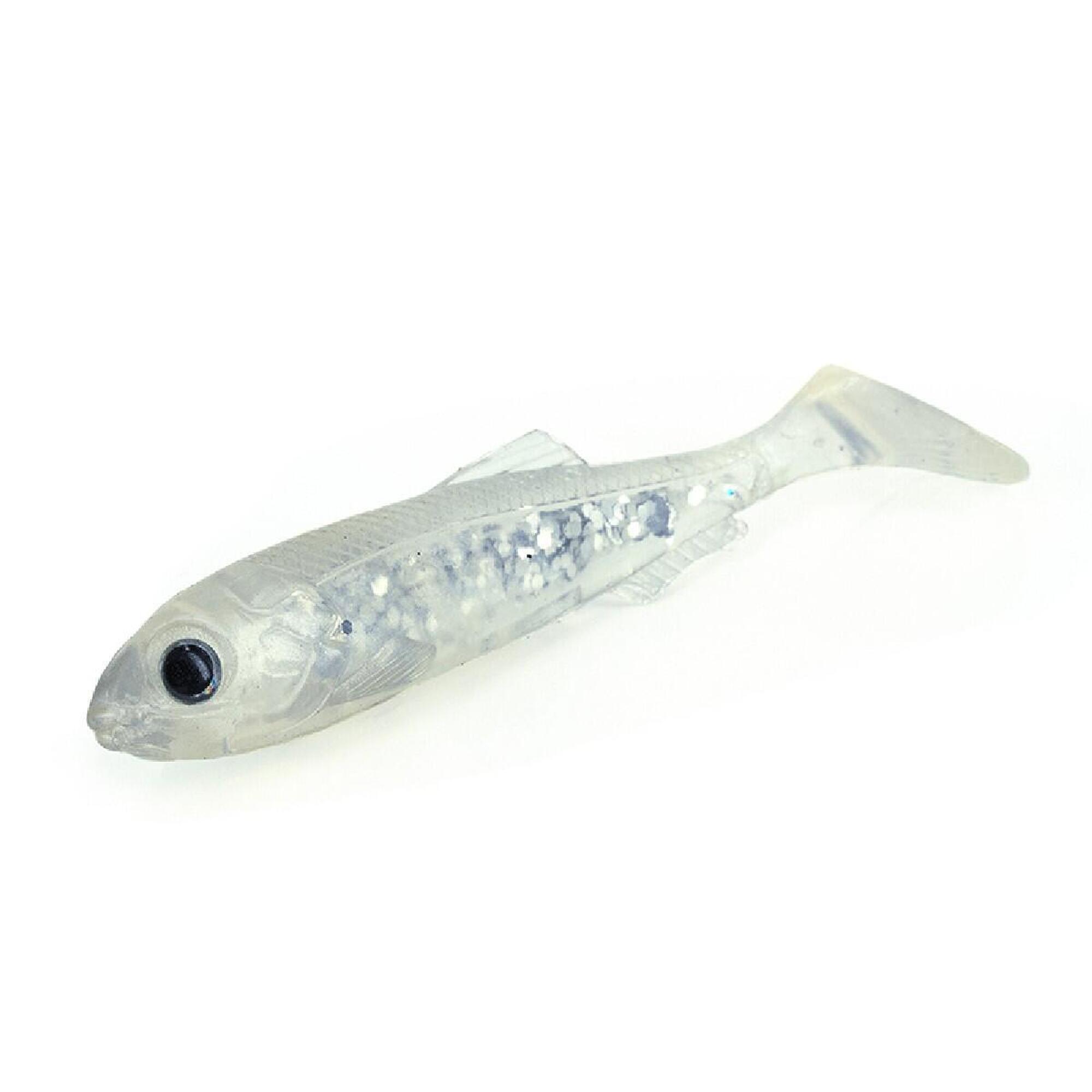 Molix Real Thing Shad 7,25cm 6st. Ghost Silver Flake - Roofvis Softbaits 1/2