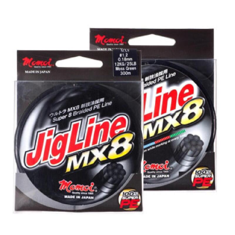 Momoi Pe Jigline Mx8 Moss Green 100Mt. 0.12 mm 7kg