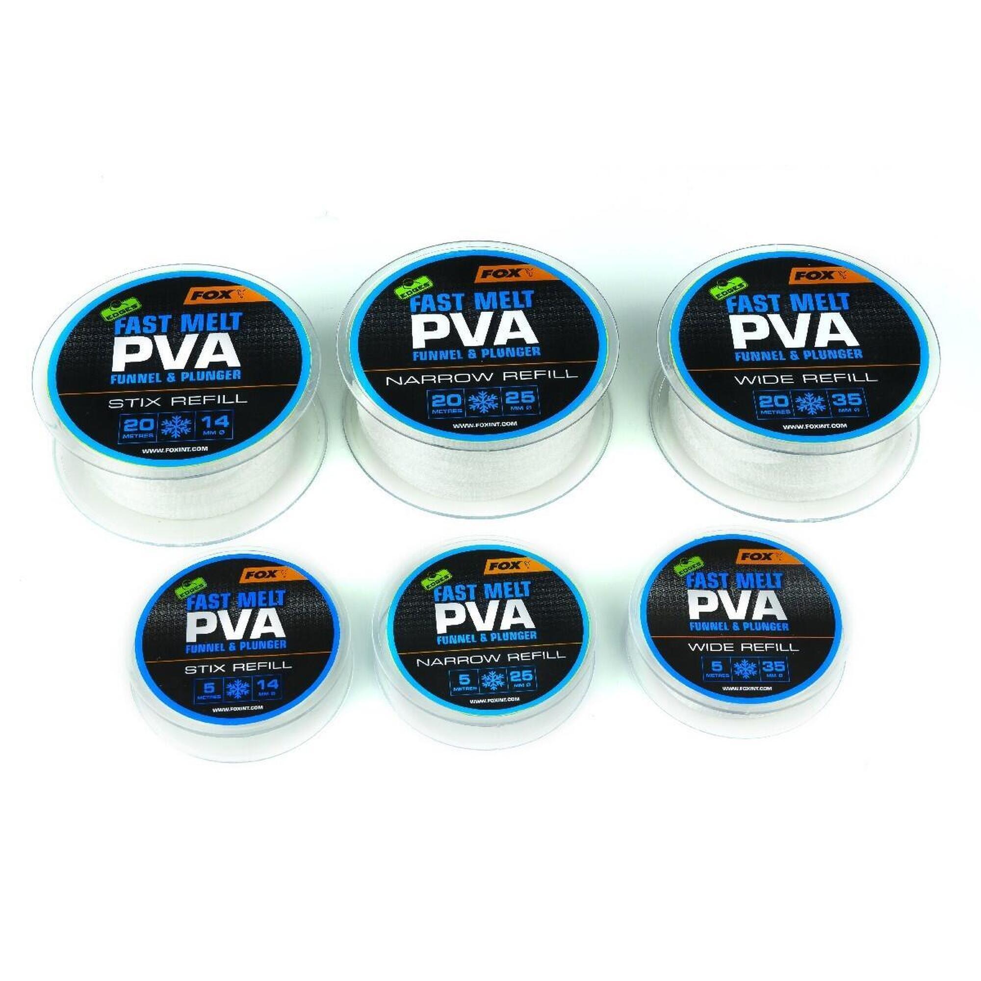 FOX Fox Edges PVA Fast Melt 20m Refill 25 mm Narrow - Fox Klein Materiaal