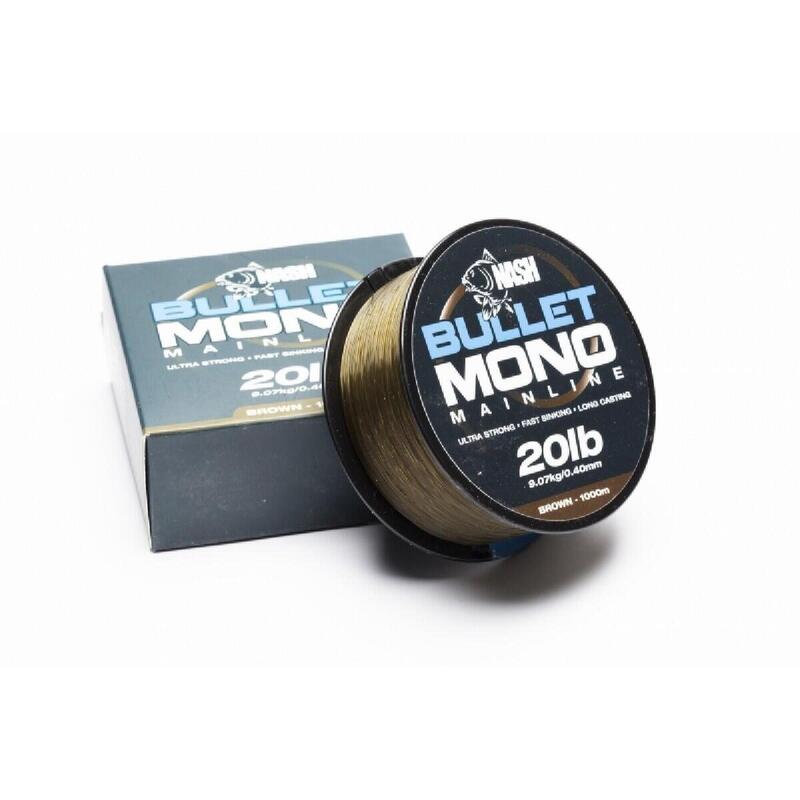 Nash Bullet Mono Brown 0.37mm 15 lbs