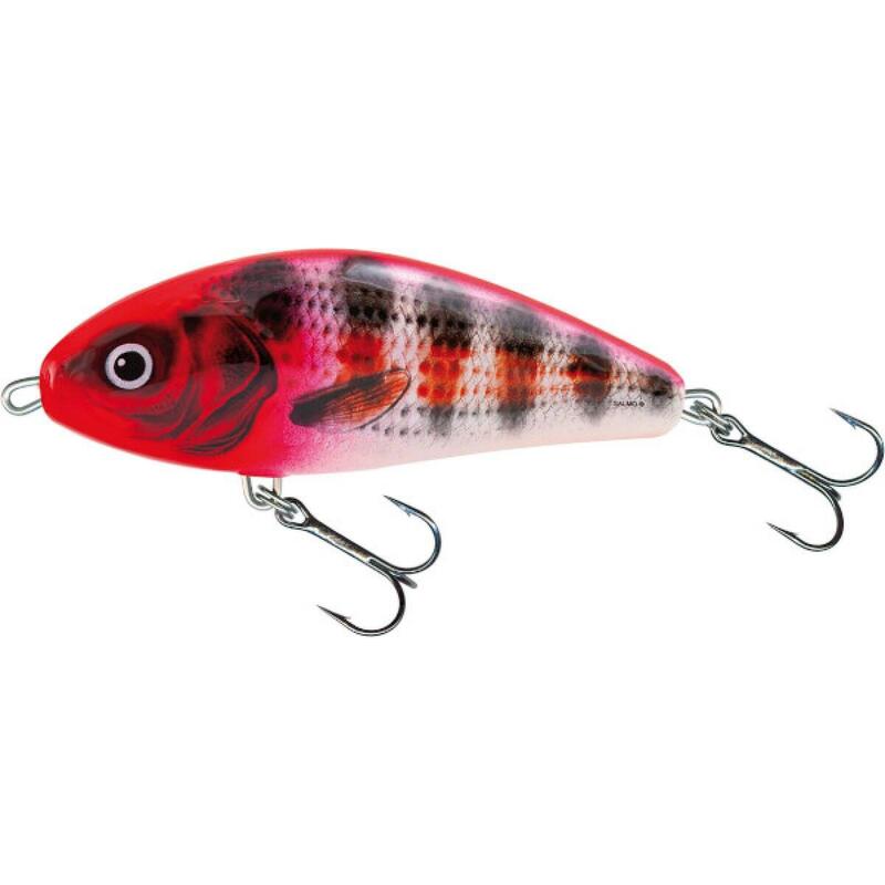 Salmo Fatso Floating 10Cm Holo Red Head Striper