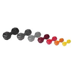 Toorx Vinyl Dumbbell - par pièce - 5 kg gris foncé