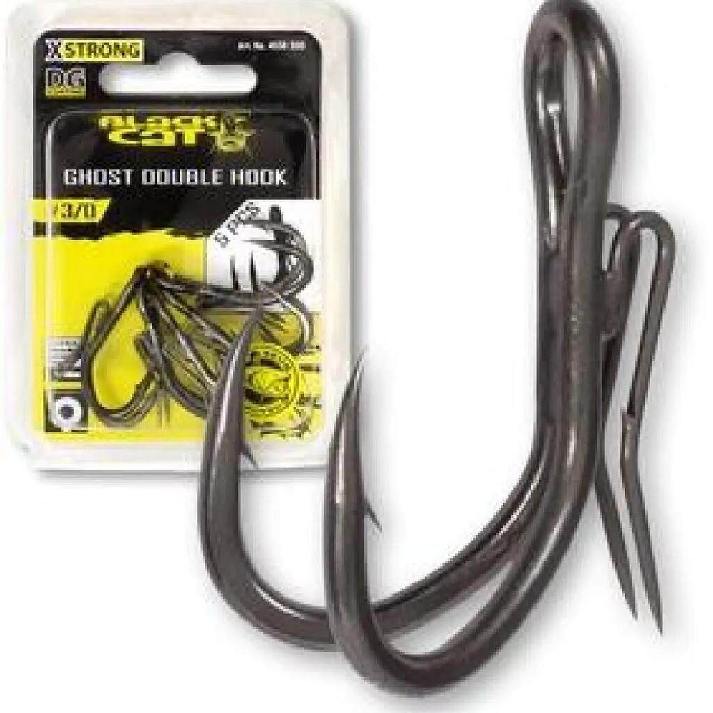 Double Hook Ghost by Black Cat - DG Coating 4/0