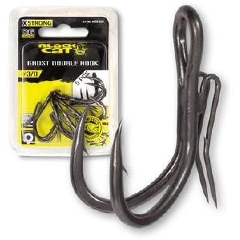 Black Cat Ghost Double Hook DG Coating 5st. 6/0