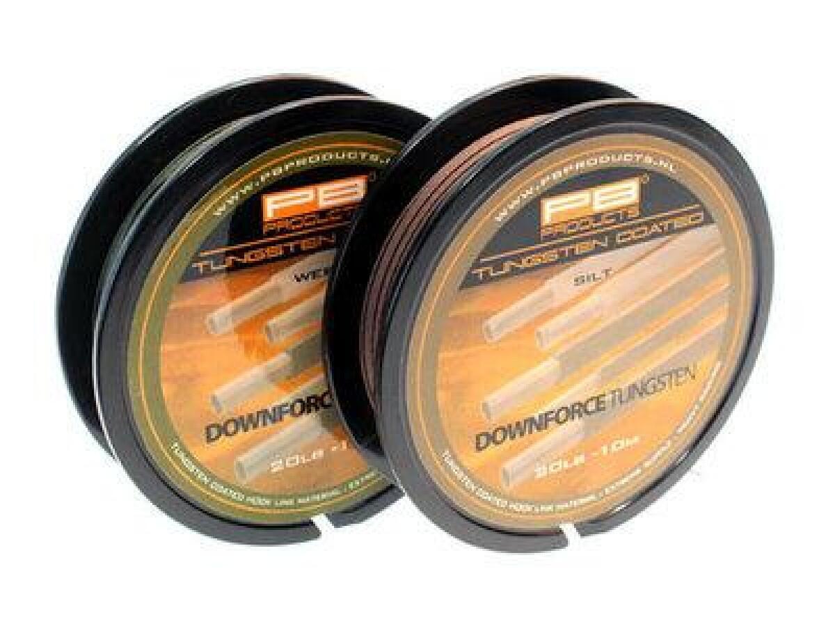 PB PB Downforce Tungsten Coated Hooklink 20Lb 10m Weed - PB Lijn