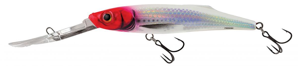 SALMO Salmo Freediver Super Deep Runner 7cm Holographic Red Head - Roofvis Pluggen