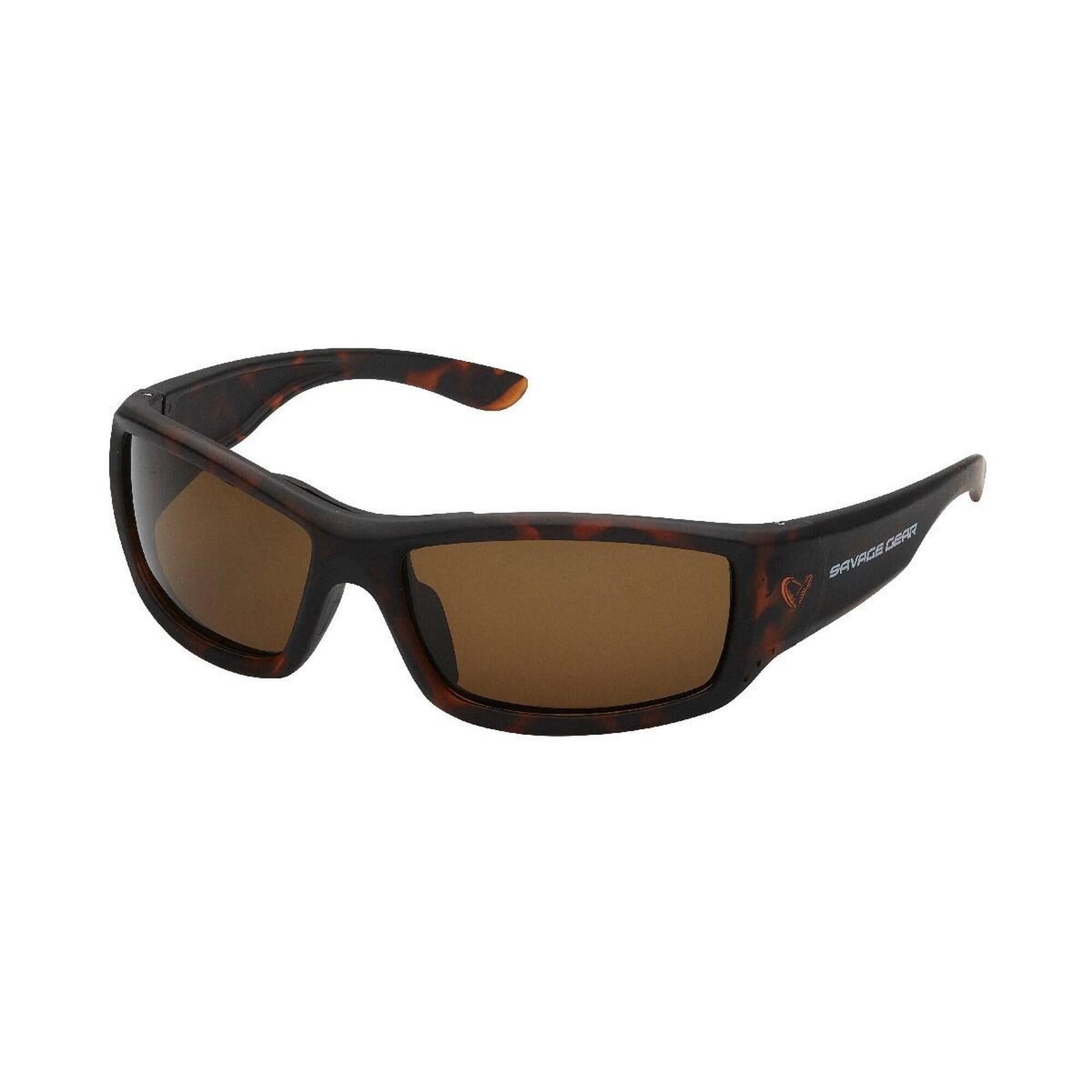Savage Gear 2 Polarized Sunglasses Floating Brown Lens 1/2