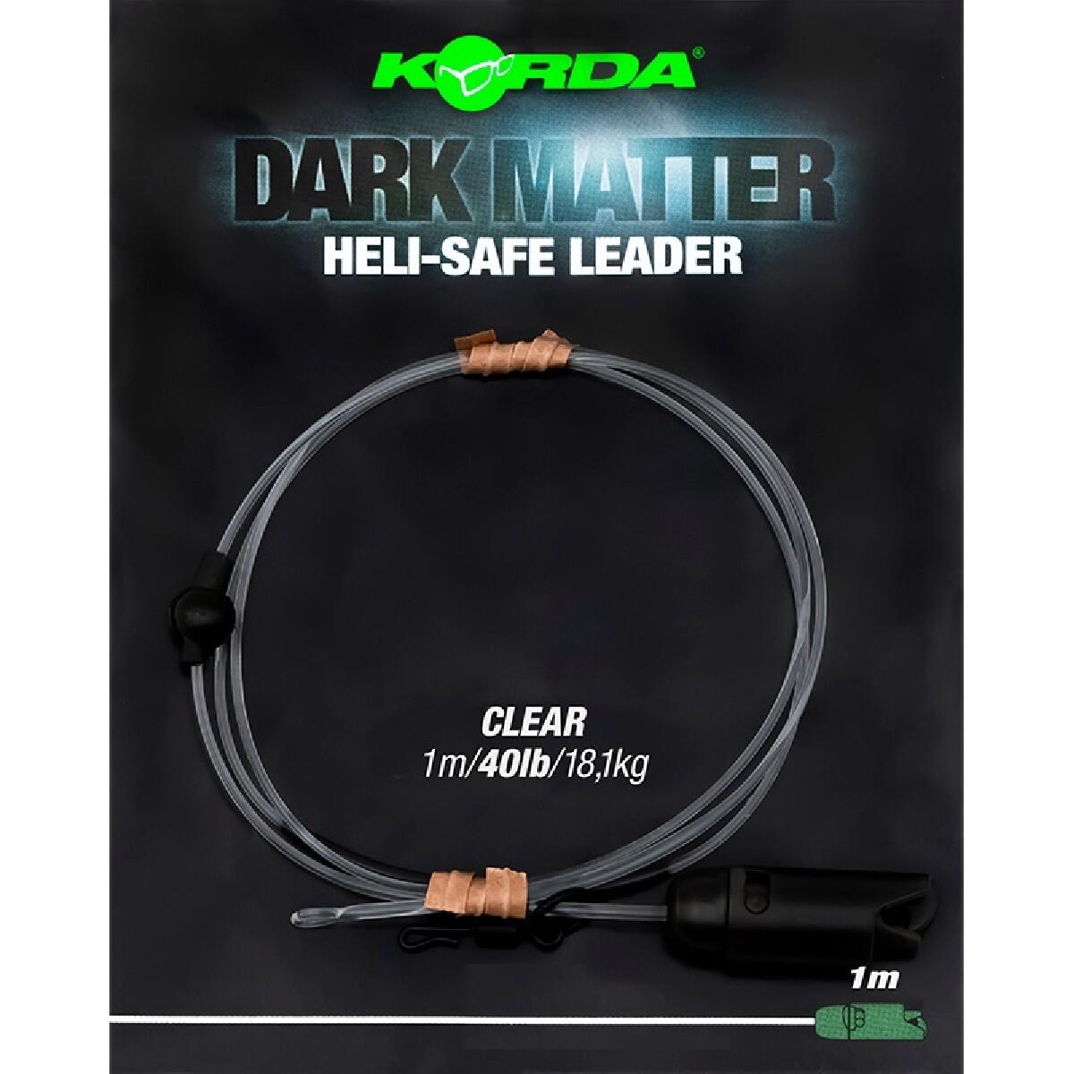 KORDA Korda Dark Matter Leader Heli Safe Leader 40LB 1M Clear