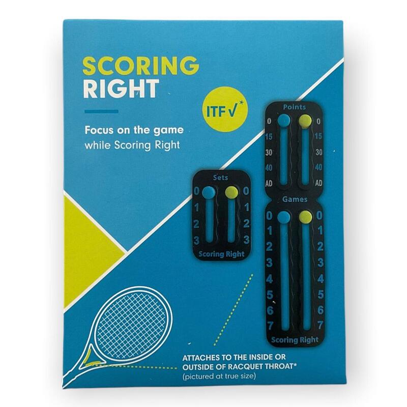 Scoring Right Portable Private Tennis Scorekeeper - Black