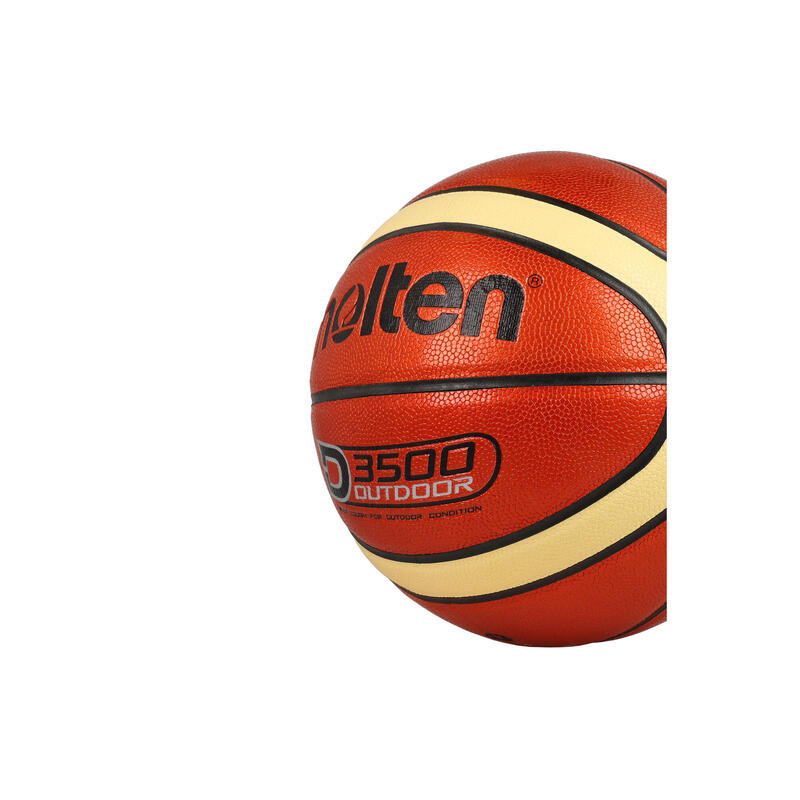 Minge baschet Molten B6D3500 marime 6, speciala outdoor, portocaliu cu galben