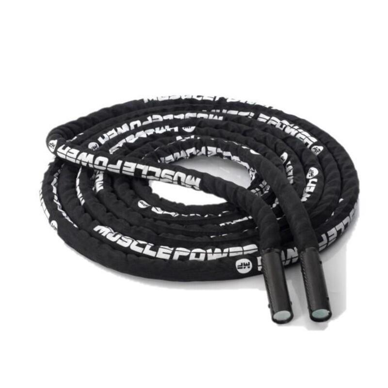 TUNTURI Corde ondulatoire de musculation battle rope crossfit 9m noire - La  Poste