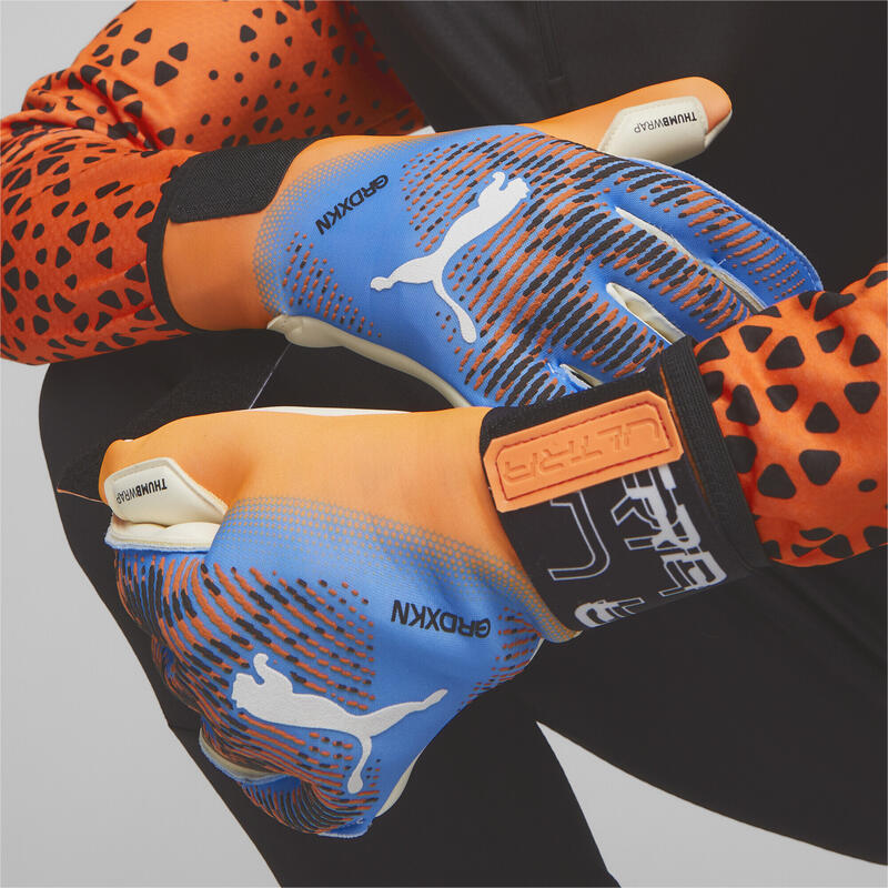 ULTRA Grip 1 Hybrid keepershandschoenen PUMA Ultra Orange Blue Glimmer