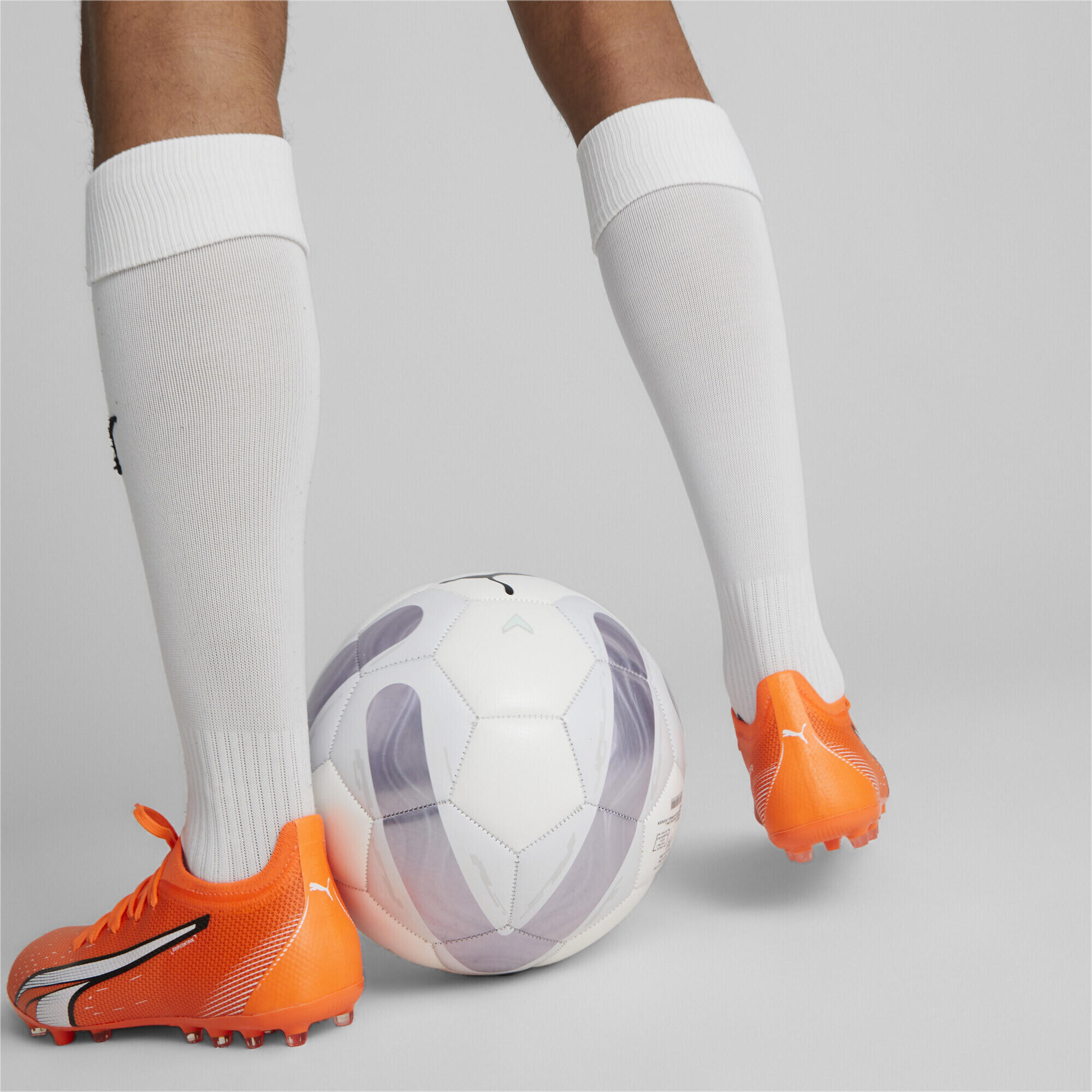 Chaussures de football ULTRA Match MG PUMA Ultra Orange White Blue Glimmer 4/7