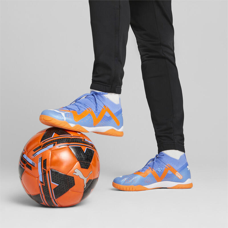 Chaussures de football FUTURE Match IT PUMA Blue Glimmer White Ultra Orange