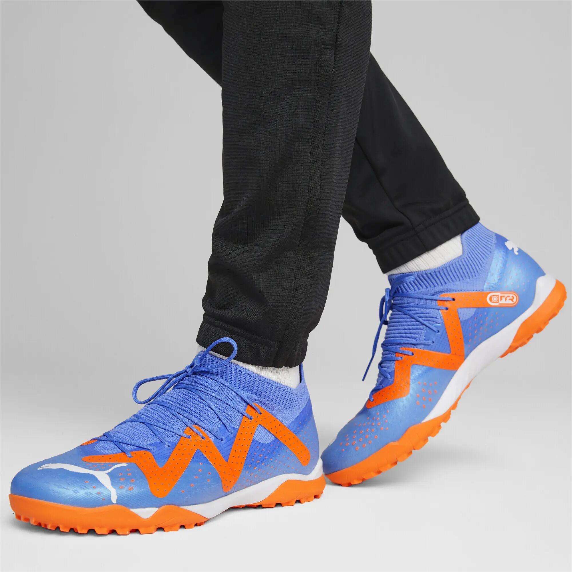 FUTURE Match TT Fußballschuhe Herren PUMA Blue Glimmer White Ultra Orange 2/7