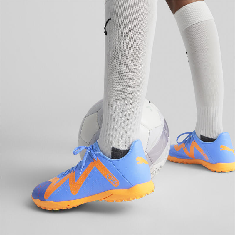 Botas de fútbol FUTURE Play TT PUMA Blue Glimmer White Ultra Orange