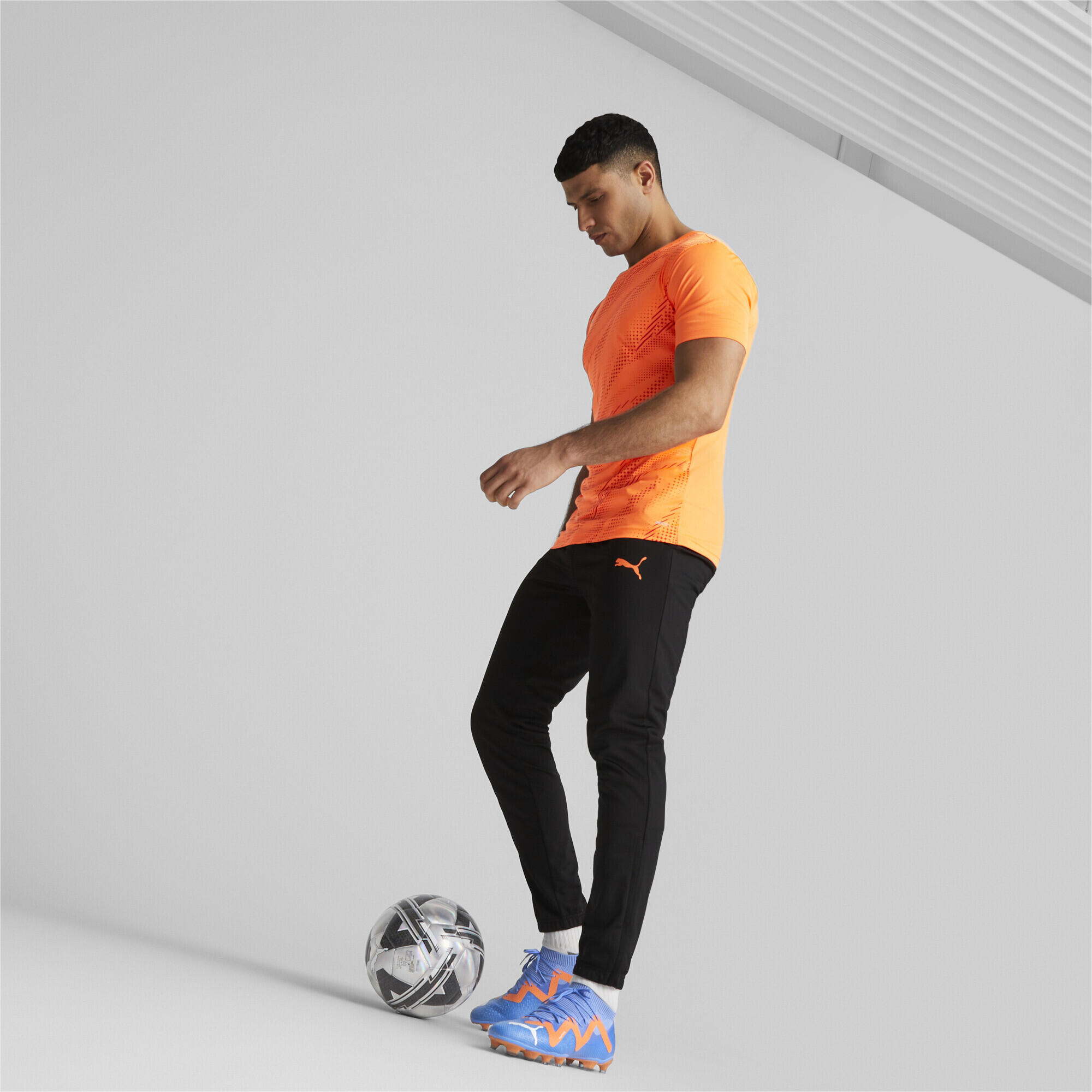 Botas de fútbol FUTURE Pro FG/AG PUMA Blue Glimmer White Ultra Orange 4/7