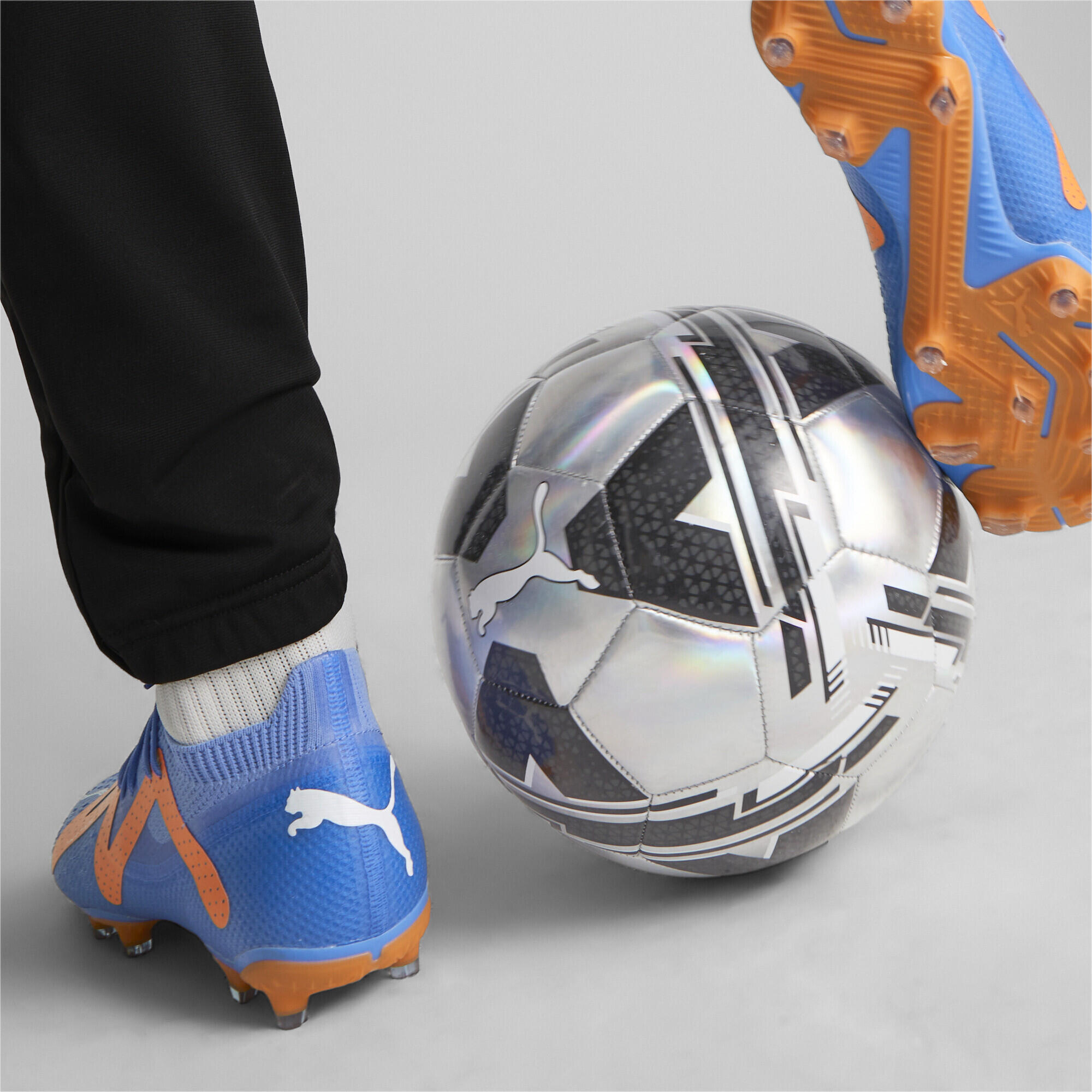 Botas de fútbol FUTURE Pro FG/AG PUMA Blue Glimmer White Ultra Orange 3/7